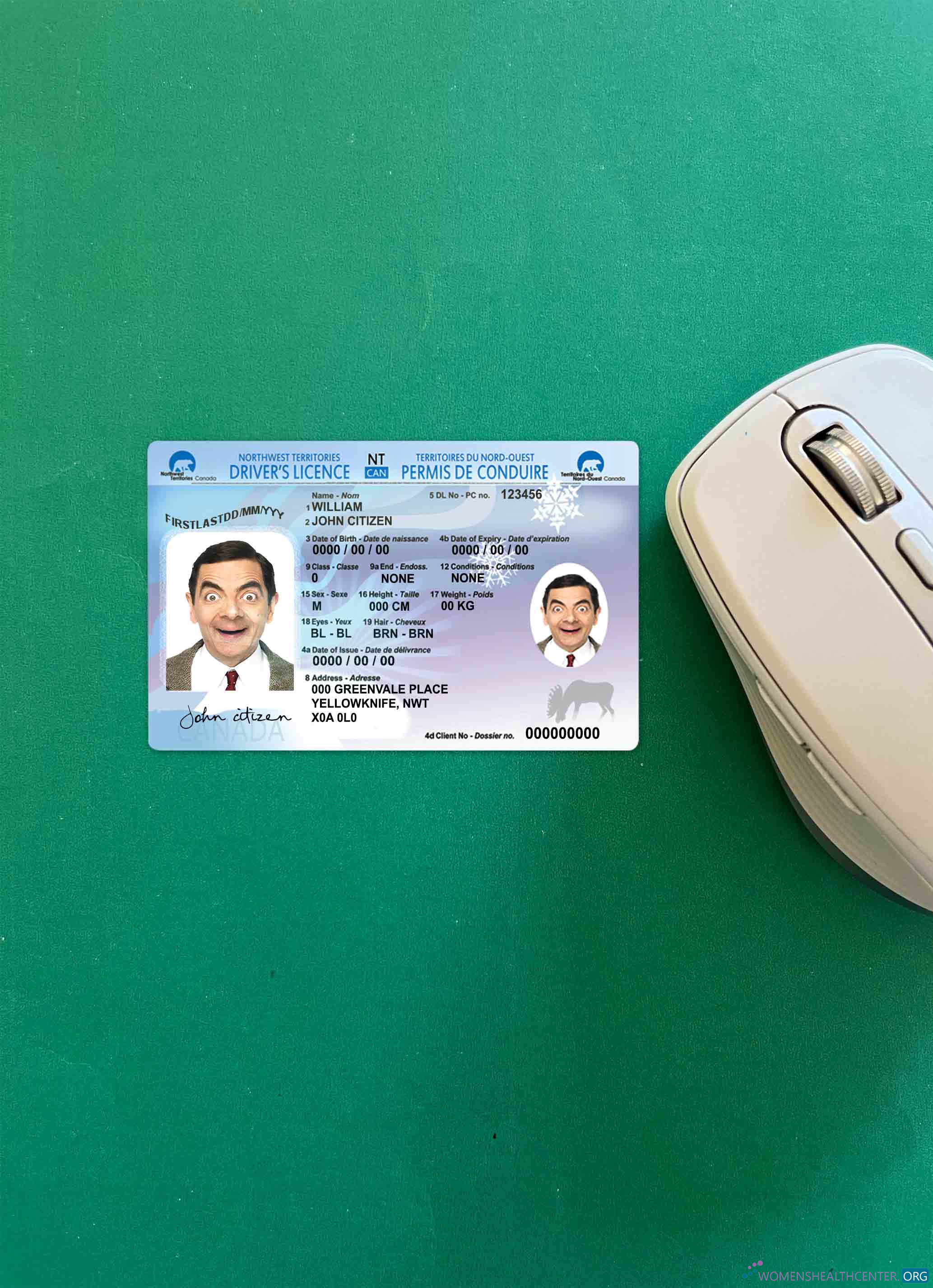 Download Canada Northwest Territories Canada DL photolook FRONT Photoshop template